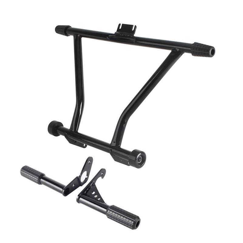 Harley Softail M8 Low Rider ST 117 FXLRST Front High 2 Step Crash Bar Cage Highway Engine Guard Rear Passenger Frame Slider Peg - pazoma