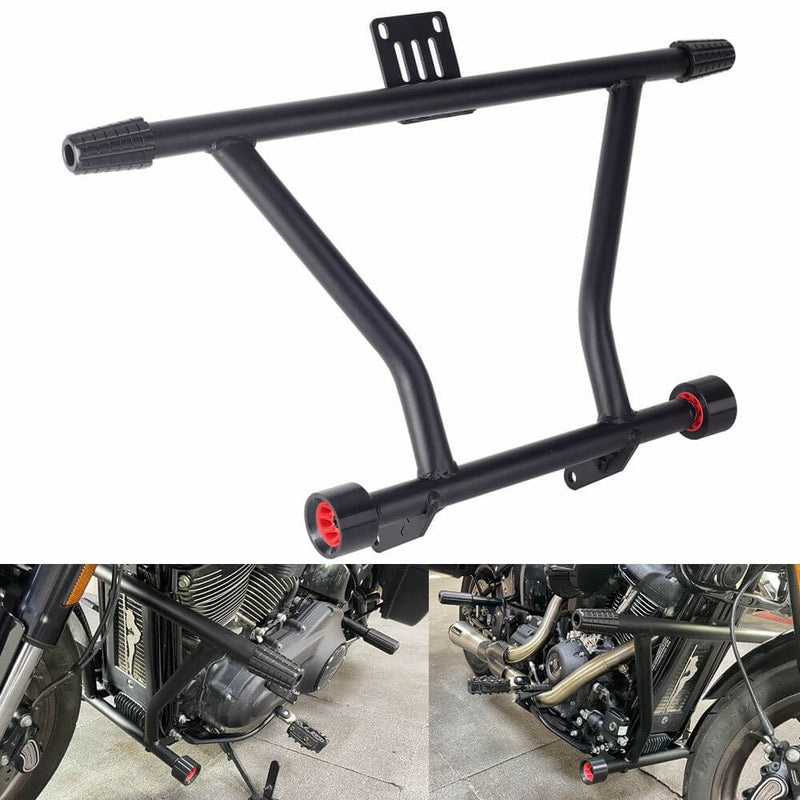 Harley Softail M8 Low Rider ST 117 FXLRST Front Rear Highway Peg High 2 Step Engine Guard Crash Bar Passenger Peg Frame Slider 2022-2024 - pazoma