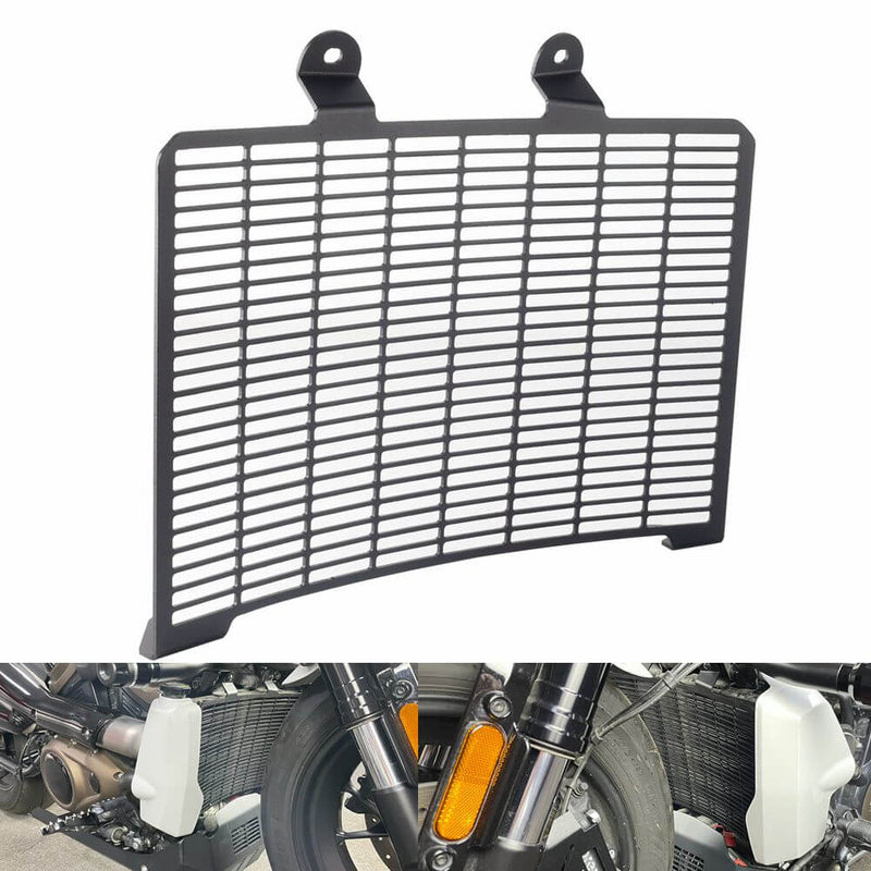 Harley Sportster S 1250 RH1250S Aluminum Radiator Guard Protector Grille Grill Shield Cover Water Tank Shield Black 2021-2025 - pazoma