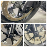 Harley Sportster S 1250 RH1250S Front Rear Wheel Axle Middle Swingarm Pivot Bolt Upper Fork Stem Covers 2021-2024 Black - pazoma