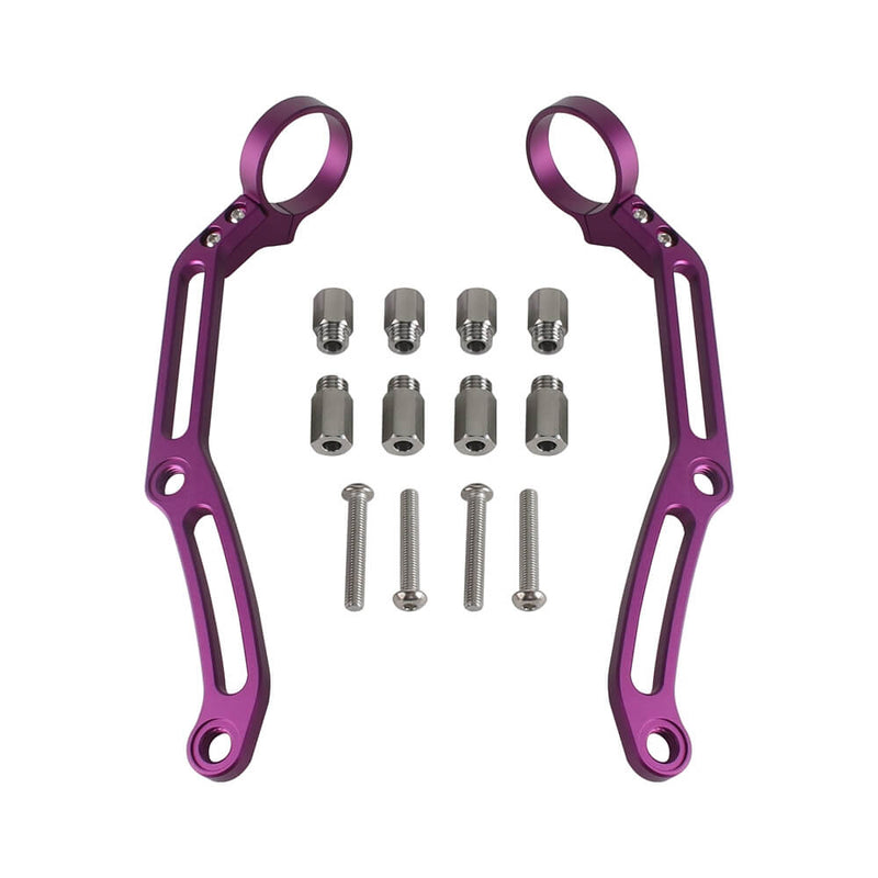 Rear Shock Remote Reservoir Mounts Brackets for Ohlins HD 044 & Legends Revo Shocks for Harley Touring Bagger 2014-2024 - pazoma