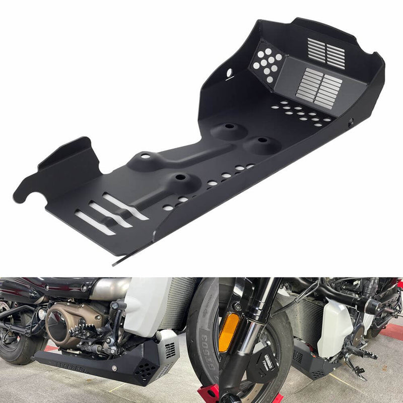 Heavy-duty Aluminum Engine Skid Plate Belly Pan Bash Plate Chassis Protection Cover For Harley Sportster S 1250 RH1250S 2021-2024 - pazoma
