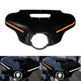 LED 2023 CVO Style Front Outer Fairing Batwing Cowl DRL w/Turn Signal For Harley Touring Street Electra Glide Ultra Classic Limited ST CVO 2014-2024 - pazoma