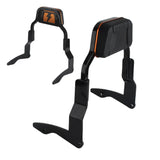 Low Mini Pad Short Passenger Sissy Bar Upright Backrest For Harley Touring Road Glide Road King Street Glide Special ST CVO FLHRXS FLTR '14-