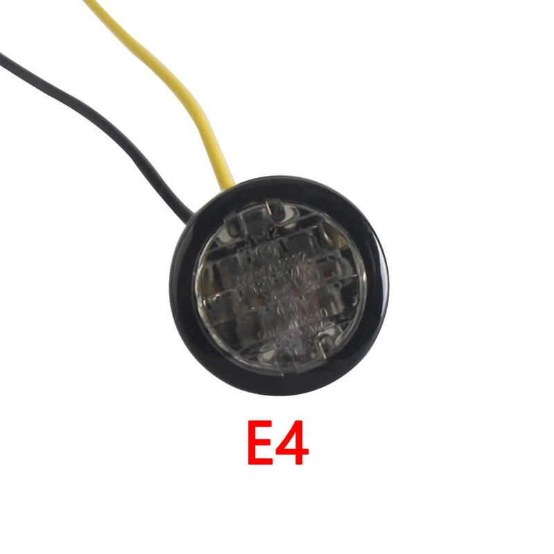 Micro Indicator Round Mini LED Turn Signals Blinkers Indicator Lights Module Smoke For Harley Chopper Bobber Cafe Racer Retro Custom - pazoma