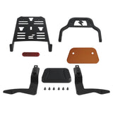 Mini Pad Short Passenger Sissy Bar Upright Backrest W/Luggage Rack For Harley Touring Road Glide Road King Street Glide Special ST CVO '14-