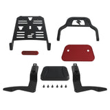 Mini Pad Short Passenger Sissy Bar Upright Backrest W/Luggage Rack For Harley Touring Road Glide Road King Street Glide Special ST CVO '14-