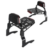 Mini Pad Short Passenger Sissy Bar Upright Backrest W/Luggage Rack For Harley Touring Road Glide Road King Street Glide Special ST CVO '14-