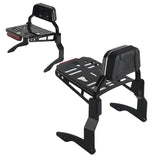 Mini Pad Short Passenger Sissy Bar Upright Backrest W/Luggage Rack For Harley Touring Road Glide Road King Street Glide Special ST CVO '14-