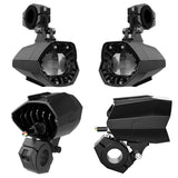 Motorcycle Fog Lights Dual Color Strobe 80W LED Spotlights Auxiliary Anti-Fog Light for Night Riding Off-Road Dirt Bike ATV UTV - pazoma