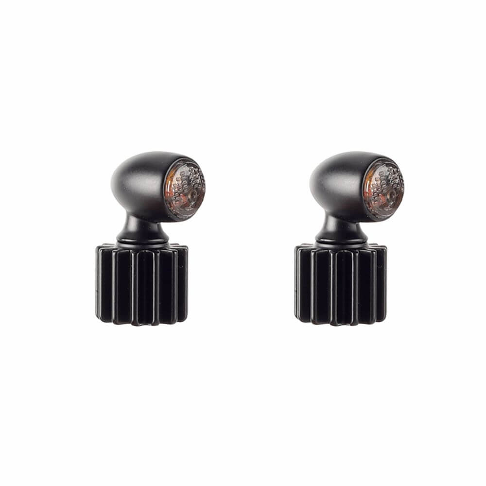 Clignotant Moto Moto rétro Turn Signal Signal Signal Bullet Black