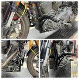 Highway Engine Guard Crash Bar Passenger Peg Frame Slider For 2018-2024 Harley Softail Streetbob Low Rider S ST Fat Bob Standard - pazoma