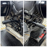 Highway Engine Guard Crash Bar Passenger Peg Frame Slider For 2018-2024 Harley Softail Streetbob Low Rider S ST Fat Bob Standard - pazoma