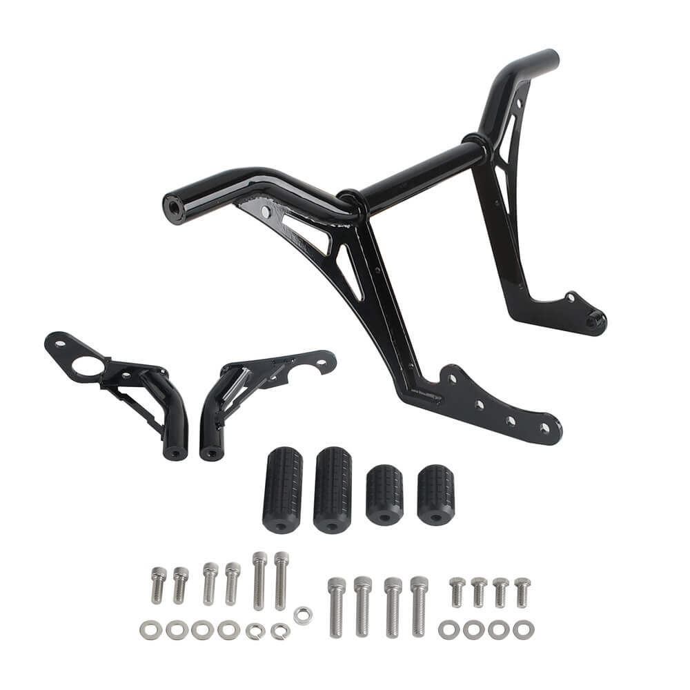 Highway Engine Guard Crash Bar Passenger Peg Frame Slider For 2018-2024 Harley Softail Streetbob Low Rider S ST Fat Bob Standard - pazoma