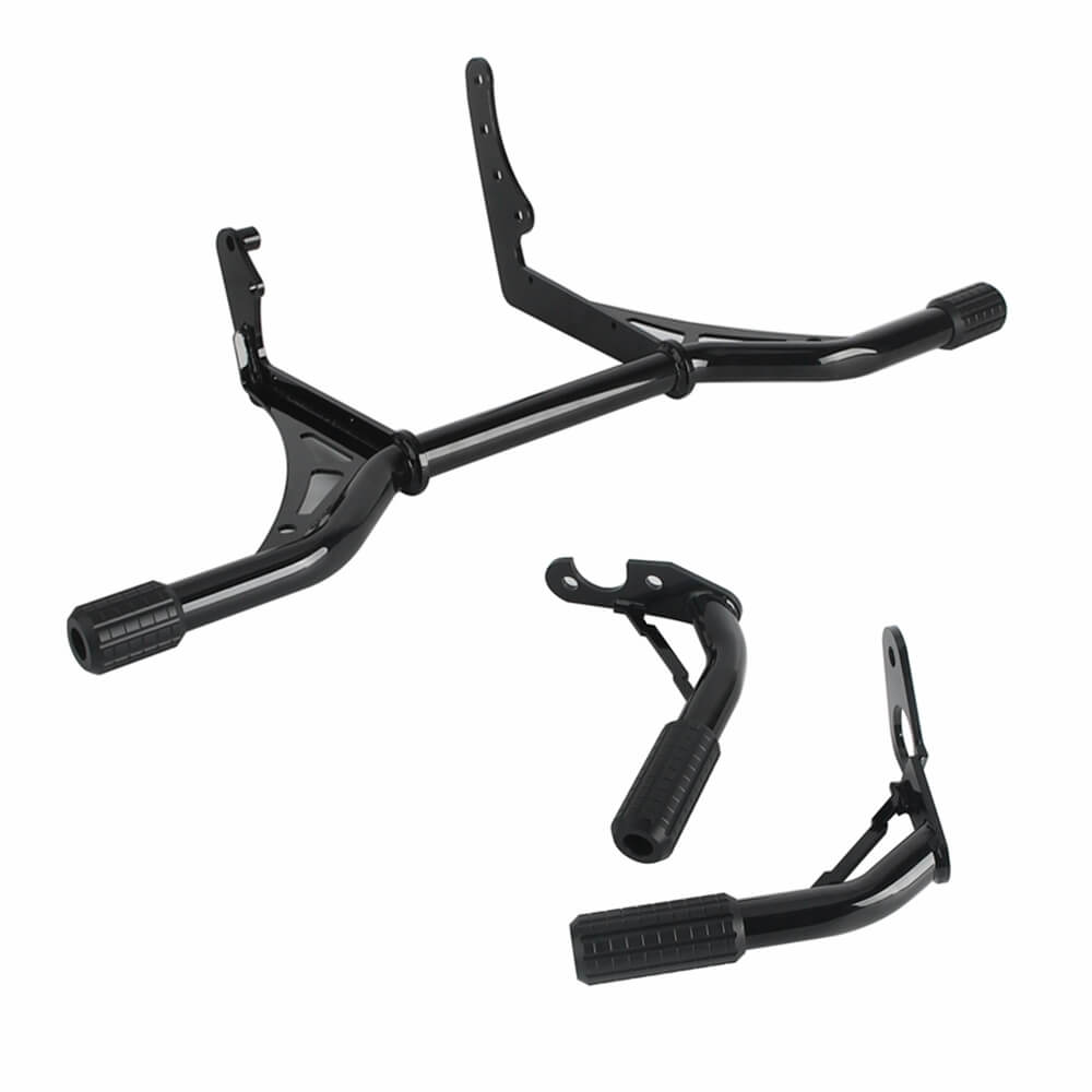 Highway Engine Guard Crash Bar Passenger Peg Frame Slider For 2018-2024 Harley Softail Streetbob Low Rider S ST Fat Bob Standard - pazoma