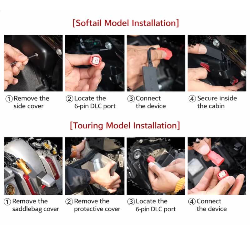 O2 Sensor Emulator For Harley 2021+ Touring Road Glide Street Glide Road King Softail Low Rider S Street Bob models ECU Error Code Removal - pazoma