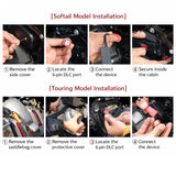 O2 Sauerstoff Sensor Bypass Eliminator Kit Stecker Kabelbaum Fit Harley 2012-2024 Softail Touring 2012-2017 Dyna &amp; 2007-2013 Sportster