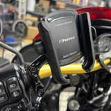 Offset Perch Mount Kit Phone Carrier Mount Holder One-Touch Quick Lock Stand For Harley Honda Kawasaki Victory Yamaha BMW - pazoma