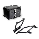 Aluminum Top Cases Rear Luggage Tail Box for Harley Softail Low Rider S ST FXLR FXLRS FXLRST 2018-2025 WQuick-release Mounting Plate Bracket - pazoma