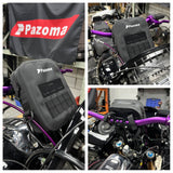 Pazoma 100% Waterproof Motorcycle Handlebar Bag Tactical Riser Bag for Harley Softail Dyna Sportster - pazoma