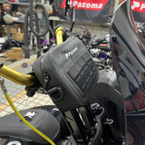 Pazoma 100% Waterproof Motorcycle Handlebar T-Bar Bag Storage with Airtight Zipper for All-Weather Riding for Harley Dyna Softail - pazoma