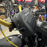 Pazoma 100% Waterproof Motorcycle Handlebar T-Bar Bag Storage with Airtight Zipper for All-Weather Riding for Harley Dyna Softail - pazoma