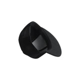 Pazoma 6 Panel Snapback Black Structured Flat Bill Hat Cap - pazoma