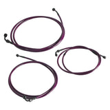 Extended Length Upper Lower Stainless Braided Brake Line For Harley Road Glide Special Ultra Limited CVO ST 15-23 - pazoma