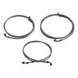 Extended Length Upper Lower Stainless Braided Brake Line For Harley Road Glide Special Ultra Limited CVO ST 15-23 - pazoma