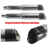 Performance Bagger 4.5" Carbon Slash Cut Slip-On Mufflers Exhaust For Harley Touring 2017-2026 M8 FL