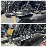 Performance Bagger 4.5" Carbon Slash Cut Slip-On Mufflers Exhaust For Harley Touring 2017-2026 M8 FL