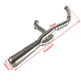 Performance Bagger Big Sexy 2-in-1 Full Exhaust System Stainless Steel Muffler For Harley Touring Street Road Glide Road King FLHX FLTR 2017-