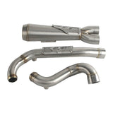 Performance Bagger Big Sexy 2-in-1 Full Exhaust System Stainless Steel Muffler For Harley Touring Street Road Glide Road King FLHX FLTR 2017-
