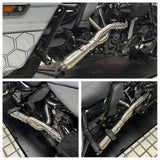 Performance Bagger Big Sexy 2-in-1 Full Exhaust System Stainless Steel Muffler For Harley Touring Street Road Glide Road King FLHX FLTR 2017- - pazoma