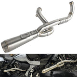 Performance Bagger Big Sexy 2-in-1 Full Exhaust System Stainless Steel Muffler For Harley Touring Street Road Glide Road King FLHX FLTR 2017- - pazoma