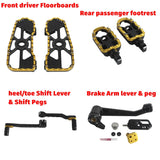 Performance Bagger CNC Aluminum MX Floorboards Shift Brake Levers Kit for Harley Touring Street Road Glide FLHX FLTR 2014-2026 - pazoma