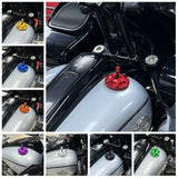 Performance Bagger Club Style MX Style CNC Fuel Tank Gas Cap for Harley Touring Softail Dyna Sportster Road Glide Street Glide Low Rider S ST - pazoma