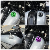Performance Bagger Club Style MX Style CNC Fuel Tank Gas Cap for Harley Touring Softail Dyna Sportster Road Glide Street Glide Low Rider S ST - pazoma