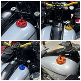 Performance Bagger Club Style MX Style CNC Fuel Tank Gas Cap for Harley Touring Softail Dyna Sportster Road Glide Street Glide Low Rider S ST - pazoma