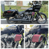 Performance Heavy Breather Extreme Air Cleaner for Harley Touring Softail M8 Road Glide Street Glide Low Rider S 17-25 High-Flow Intake - pazoma