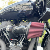 Performance Heavy Breather Extreme Air Cleaner for Harley Touring Softail M8 Road Glide Street Glide Low Rider S 17-25 High-Flow Intake - pazoma
