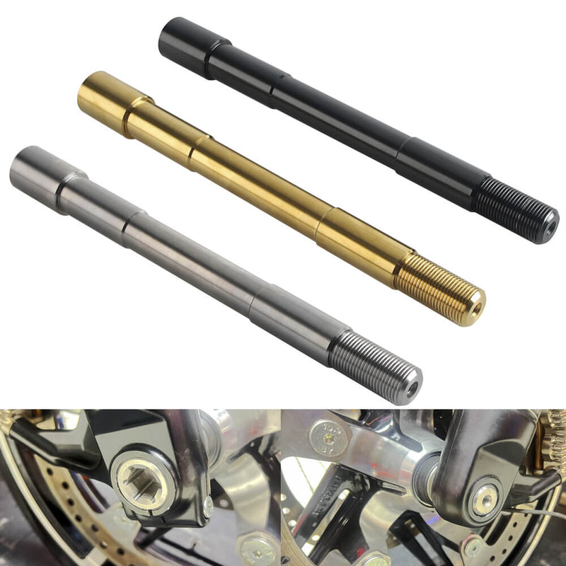 Replacement Front Axle Kit for Harley Touring Screamin’ Eagle X Öhlins Inverted Fork Legs PN 45400392 and 45400393 - pazoma