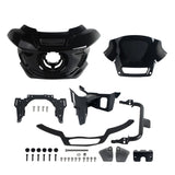 ST Style Front Headlight Fairing W/Windshield & Bracket Set For Harley M8 Softail Low Rider S 117 FXLRS 2022-2025 - pazoma