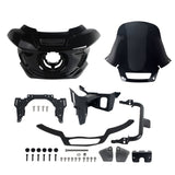 ST Style Front Headlight Fairing W/Windshield & Bracket Set For Harley M8 Softail Low Rider S 117 FXLRS 2022-2025 - pazoma