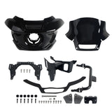 ST Style Front Headlight Fairing W/Windshield & Bracket Set For Harley M8 Softail Low Rider S 117 FXLRS 2022-2025 - pazoma