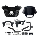ST Style Front Headlight Fairing W/Windshield & Bracket Set For Harley M8 Softail Low Rider S 117 FXLRS 2022-2025 - pazoma