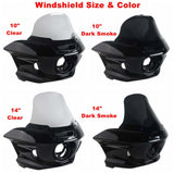 ST Style Front Fairing W/Slim Line 5 3/4" LED Headlight For Harley Softail Street Bob Standard Low Rider S FXLR FXBB FXST 18- - pazoma