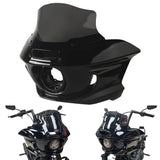 ST Style Front Headlight Fairing W/Windshield & Bracket Set For Harley M8 Softail Street Bob Standard Low Rider S FXLR FXBB FXST 2018- - pazoma