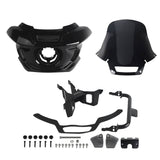 ST Style Front Headlight Fairing W/Windshield & Bracket Set For Harley M8 Softail Street Bob Standard Low Rider S FXLR FXBB FXST 2018- - pazoma