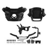 ST Style Front Headlight Fairing W/Windshield & Bracket Set For Harley M8 Softail Street Bob Standard Low Rider S FXLR FXBB FXST 2018- - pazoma